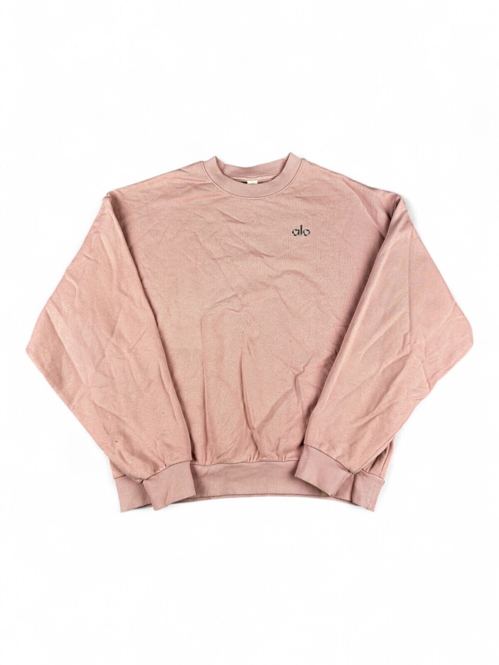 Alo Women's Crewneck Sweatshirt Pink Small